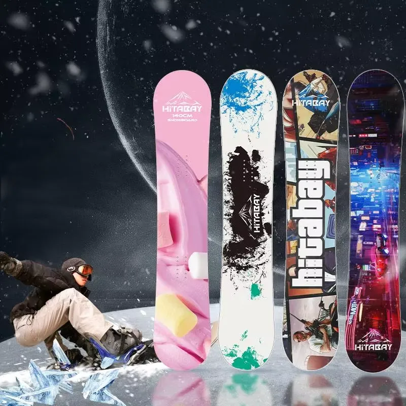 Allsports Equipment - Wood Snowboard Flat All Mountain Ski