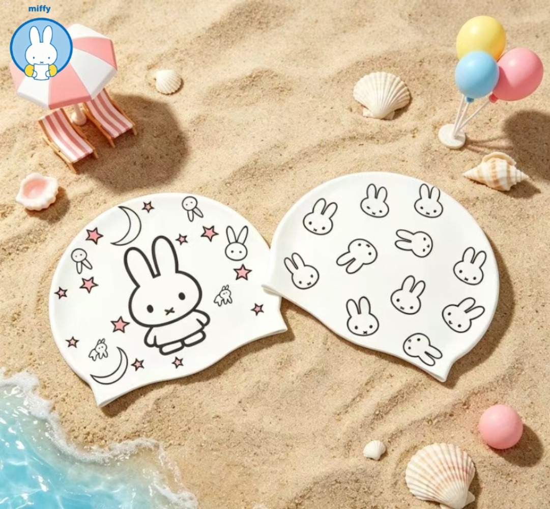 Kawaii Miffy New Cute Silicone - Swim Cap Silicone ulasan dan harga