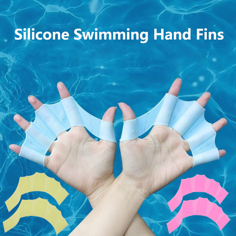 Silicone Swimming Hand Fins Fl - Sports Equipment 5 Years Old ulasan dan harga
