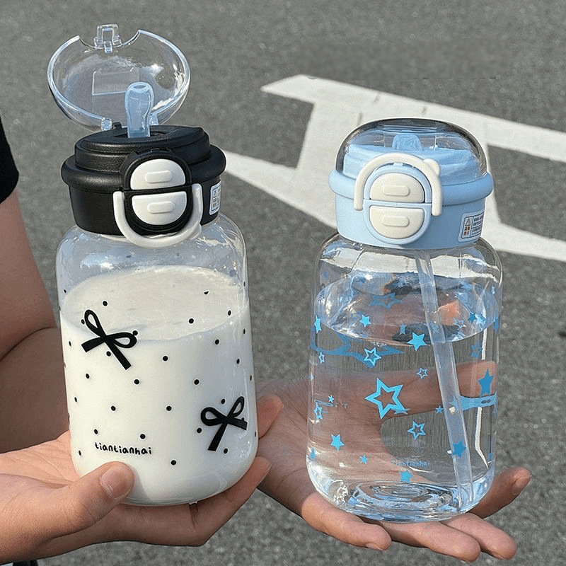 Cute Water Bottle with Straw P - Sports Equipment 5 Years Old ulasan dan harga