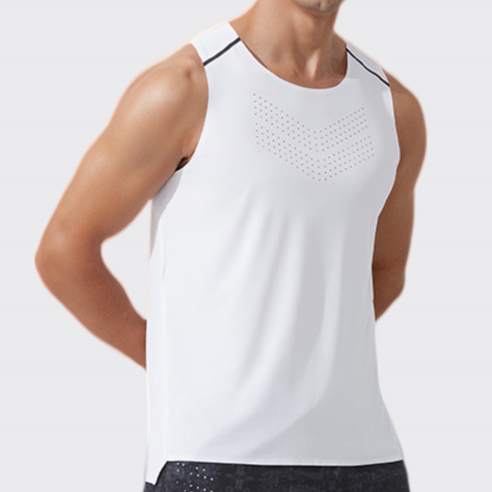 Men Gym Vest Quick Dry Running - Sports Equipment Logo ulasan dan harga