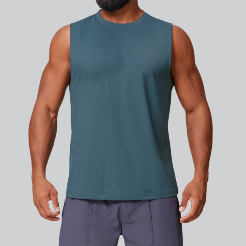 Men's Fitness Tank Tops Summer - Sports Equipment Logo ulasan dan harga