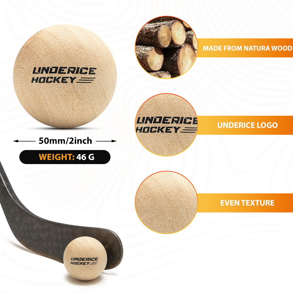 UICE 1pc Ice Hockey Wood Ball  - Field Hockey Stick ulasan dan harga