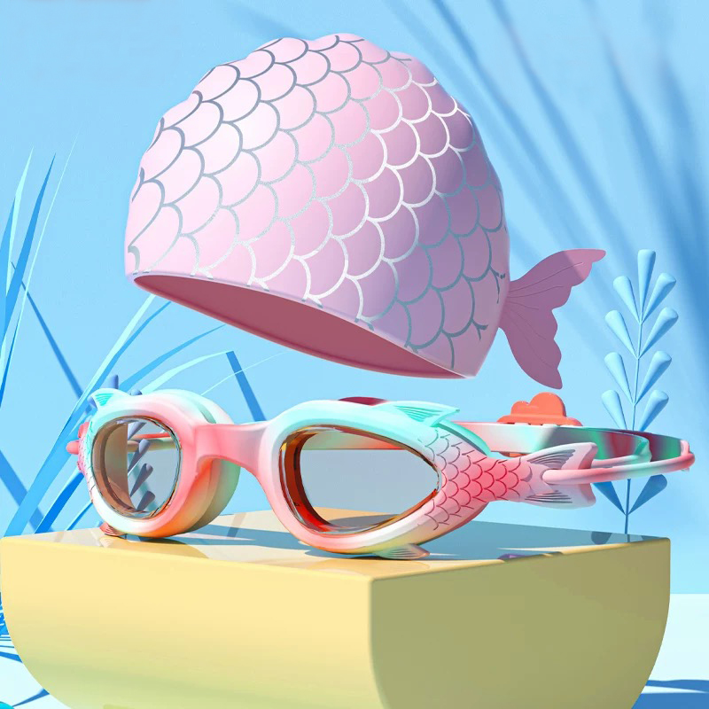 Children's Swimming Goggles; W - Swim Cap Silicone ulasan dan harga