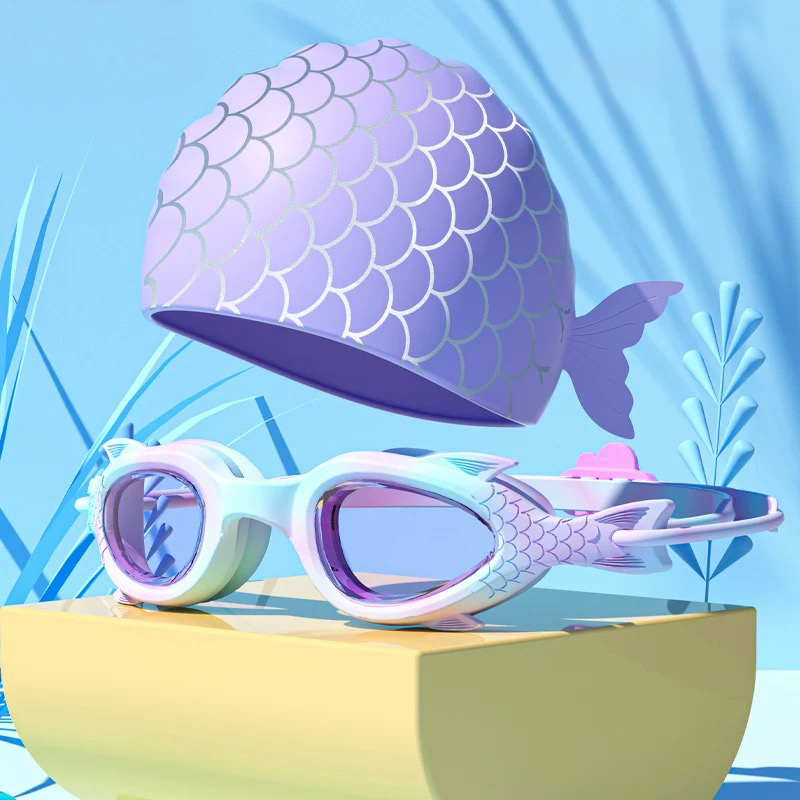 Children's Swimming Goggles; W - Swim Cap Silicone ulasan dan harga