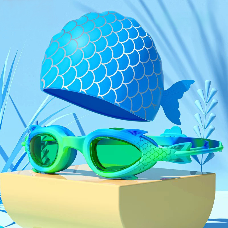 Children's Swimming Goggles; W - Swim Cap Silicone ulasan dan harga