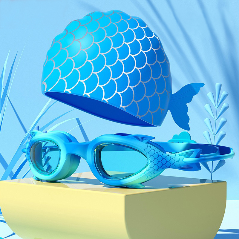 Children's Swimming Goggles; W - Swim Cap Silicone ulasan dan harga
