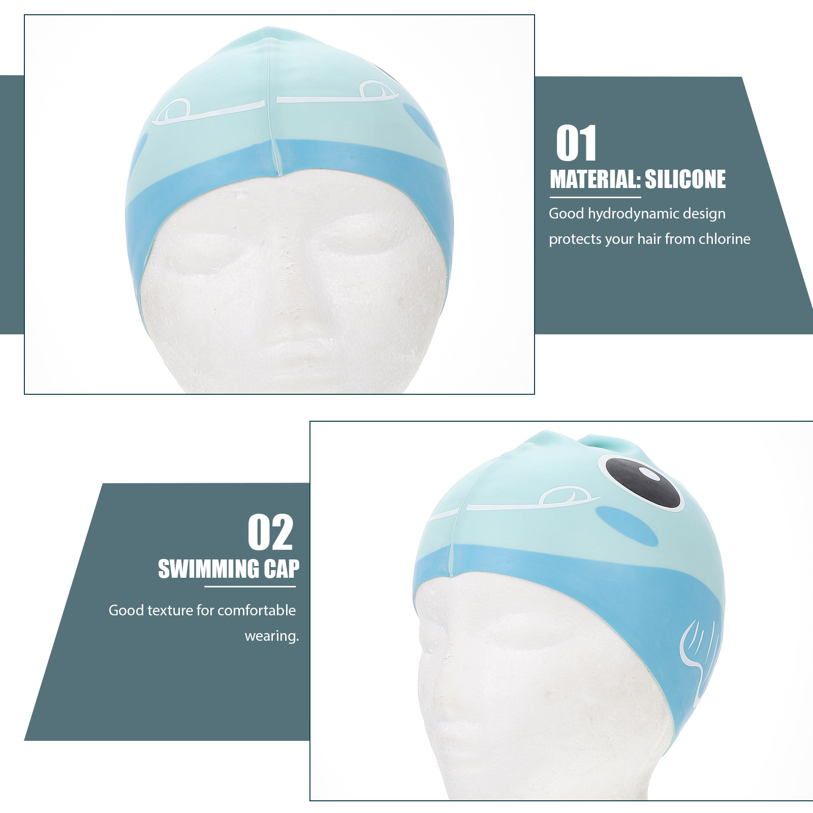 Silicone Swim Cap Cartoon Kids - Swim Cap Silicone ulasan dan harga