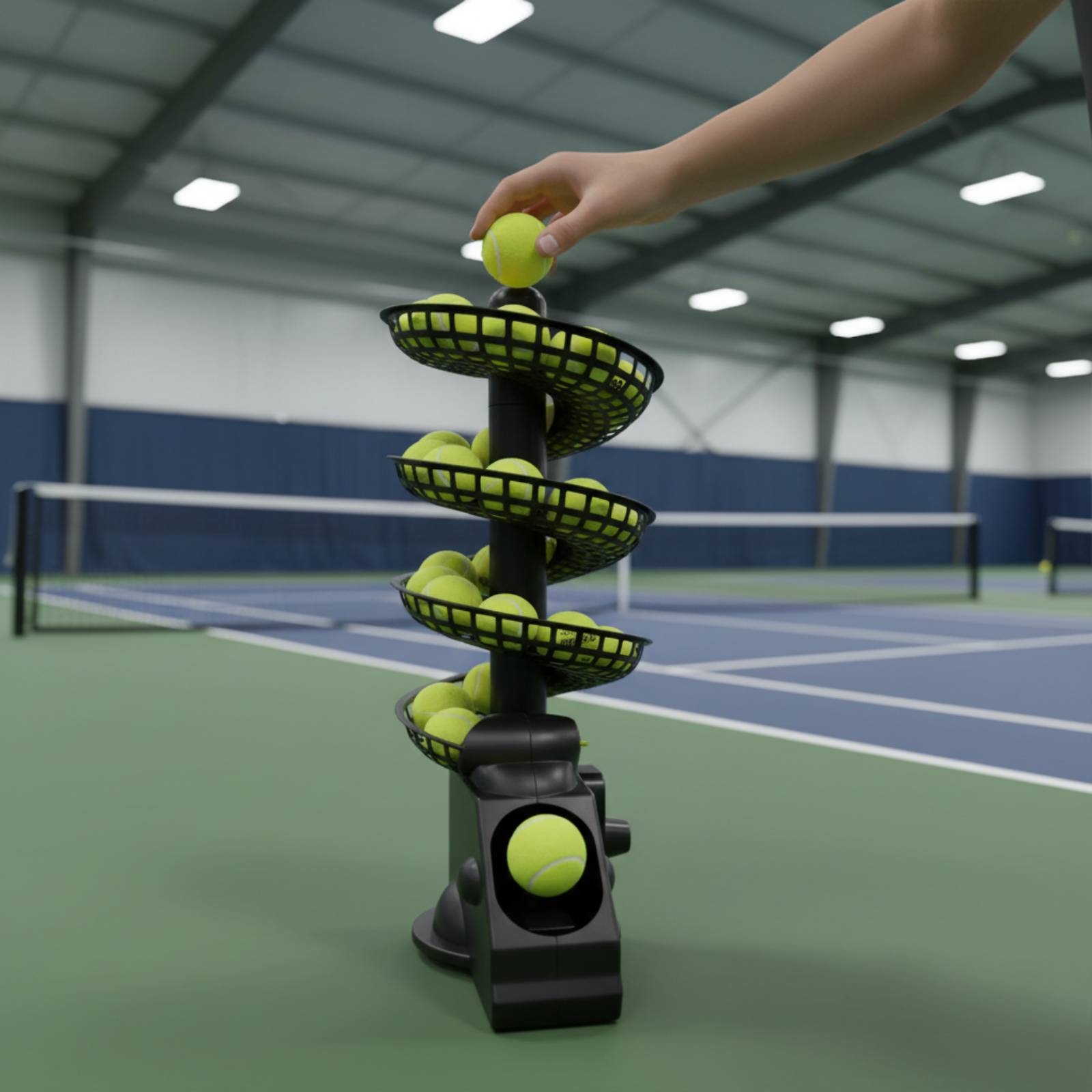Portable Tennis Ball Machine M - Sports Equipment Tennis ulasan dan harga