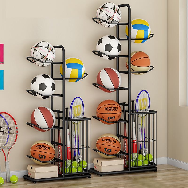 Sports Ball Storage Rack Baske - Sports Equipment Badminton ulasan dan harga