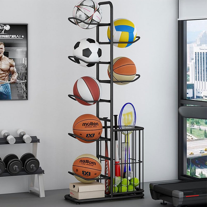 Sports Ball Storage Rack Baske - Sports Equipment Badminton ulasan dan harga
