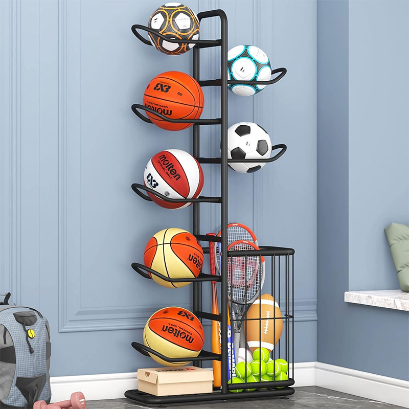 Sports Ball Storage Rack Baske - Sports Equipment Badminton ulasan dan harga