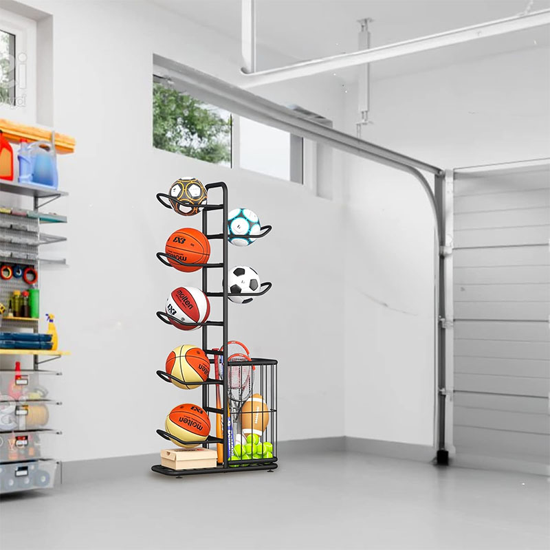 Sports Ball Storage Rack Baske - Sports Equipment Badminton ulasan dan harga