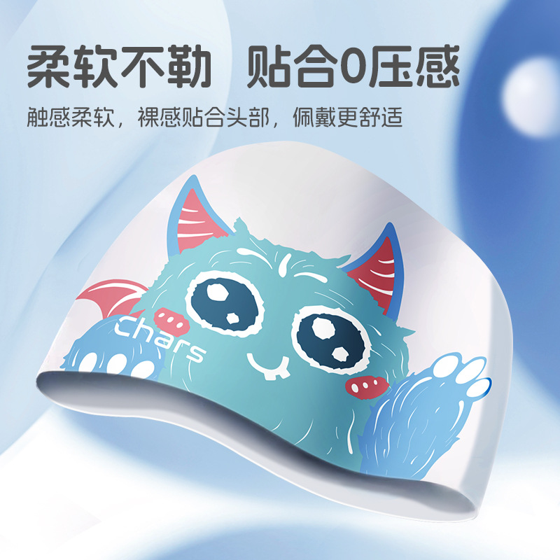 Cute Swim Caps for Kids, Silic - Swim Cap Silicone ulasan dan harga